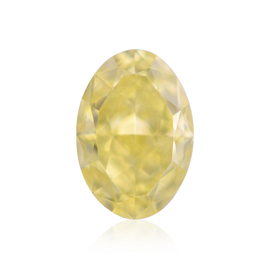 1.20 Carat Fancy Intense Yellow Oval Diamond SI1 GIA