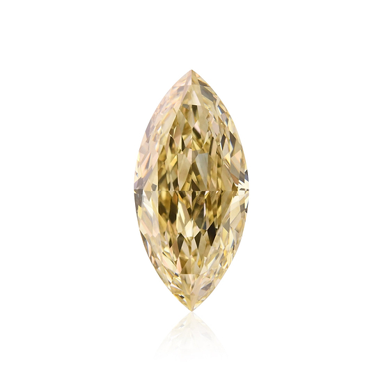 1.21 Carat Fancy Brownish Yellow Marquise Diamond VS2 GIA