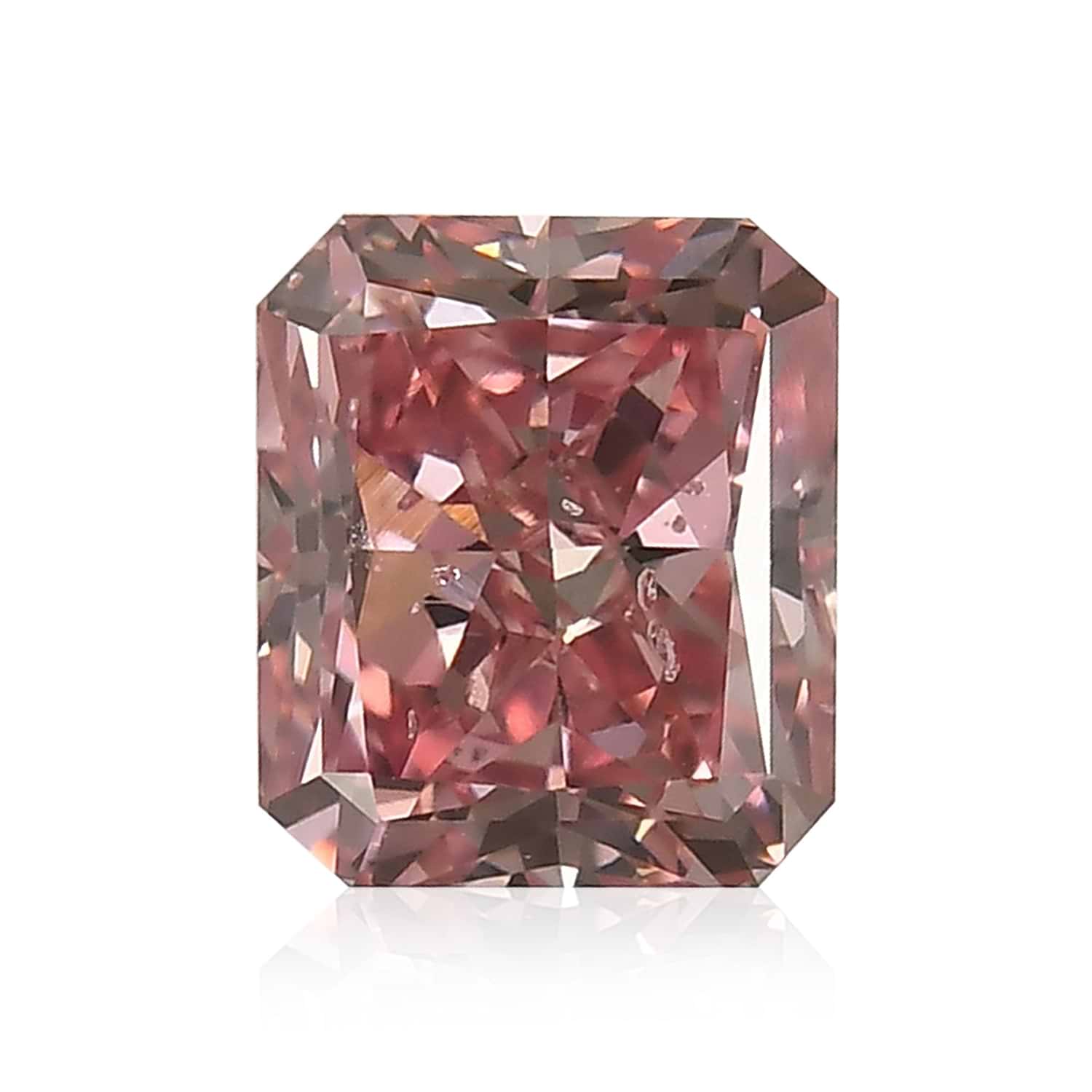 1.24 Carat Fancy Intense Pink Radiant Diamond SI2 GIA