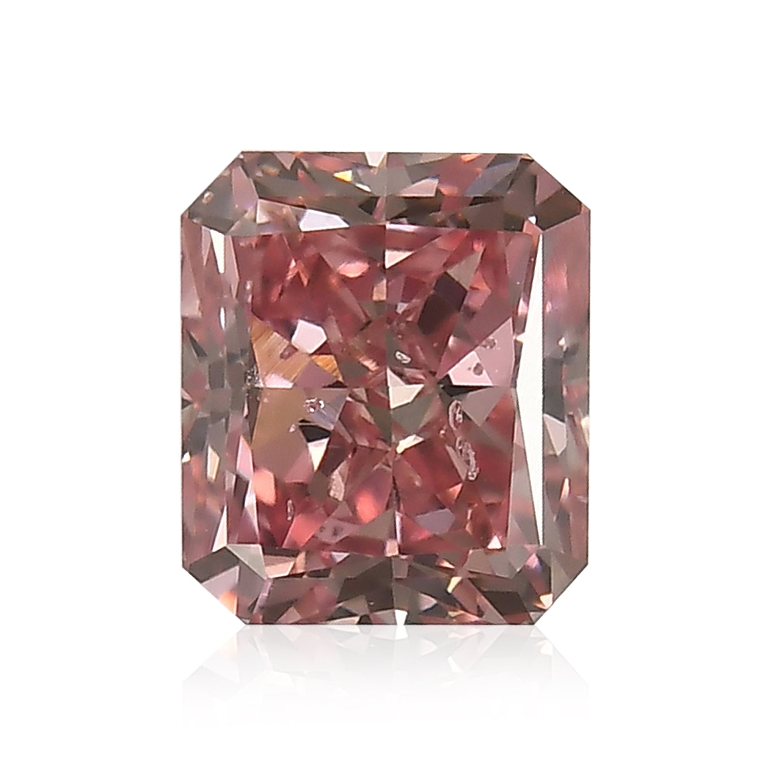 1.24 Carat Fancy Intense Pink Radiant Diamond SI2 GIA