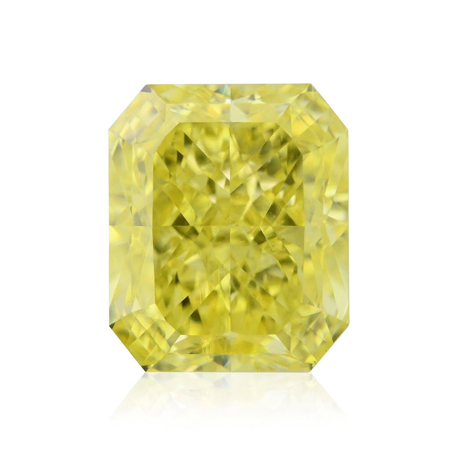 1.36 Carat Fancy Intense Yellow Radiant Diamond VS1 GIA