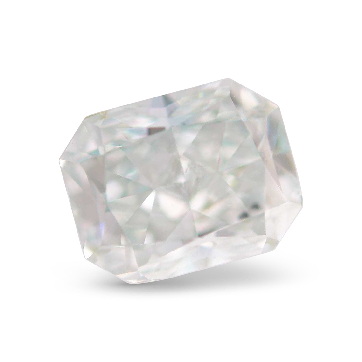 1.36 Carat Fancy Light Bluish Green Radiant Diamond SI2 GIA
