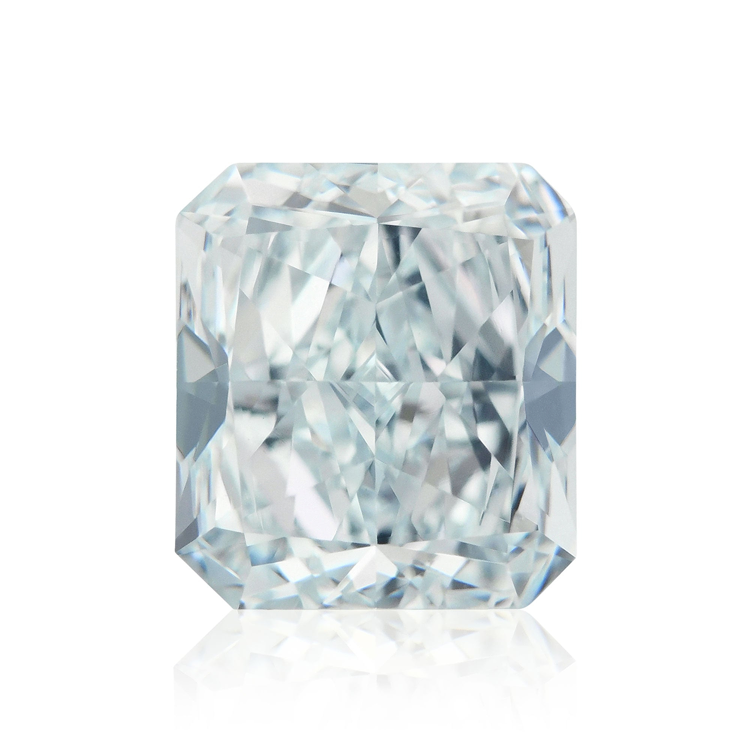 1.64 Carat Light Blue Radiant Diamond VS1 GIA