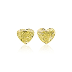 1.70 Carat Fancy Yellow Heart Diamonds VS2 GIA