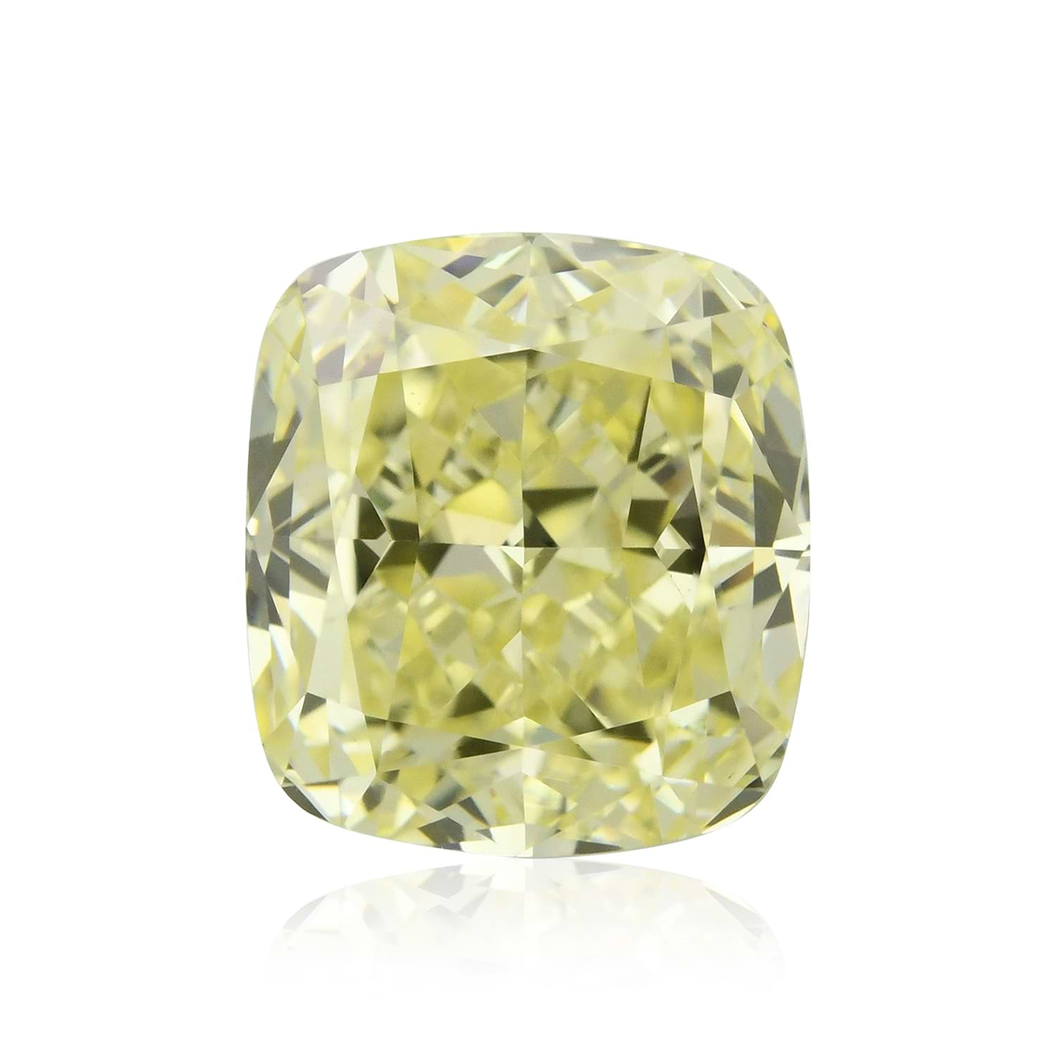 1.79 Carat Fancy Yellow Cushion Diamond VS2 GIA