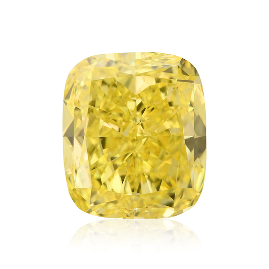 1.89 Carat Fancy Vivid Yellow Cushion Diamond SI1 GIA