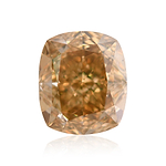10.06 Carat Fancy Deep Brownish Orangy Yellow Cushion Diamond VS2 GIA