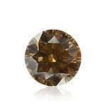 0.32 Carat Fancy Brown Round Brillant Diamond VS2 IGI