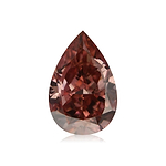 0.33 Carat Fancy Deep Pink Pear Diamond SI2 GIA