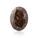 1.42 Carat Fancy Dark Pink Brown Oval Diamond VS2 GIA