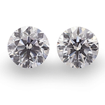1.80 Carat Faint Pink Round Brillant Diamonds SI2