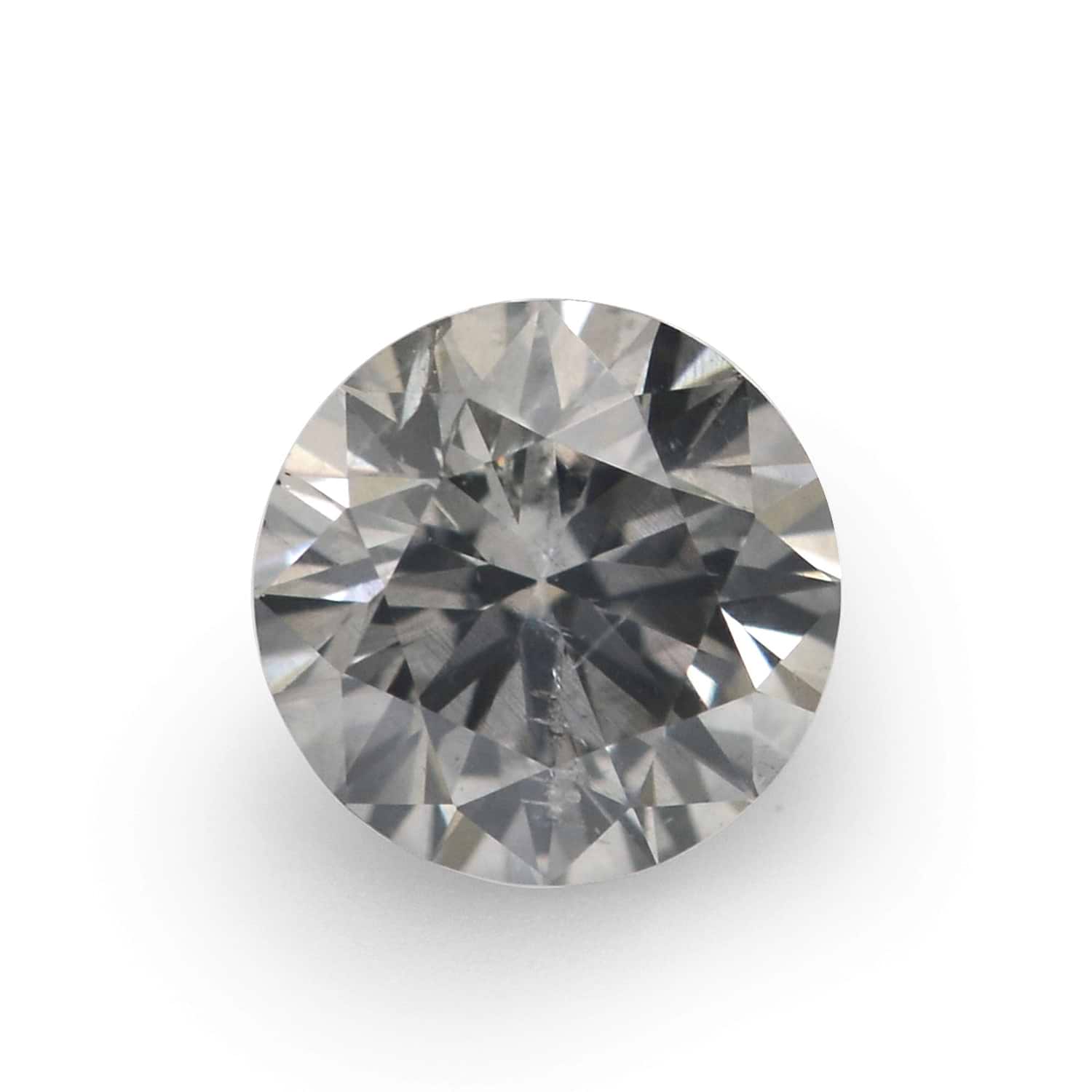 0.29 Carat Fancy Gray Round Brilliant Diamond I1 GIA