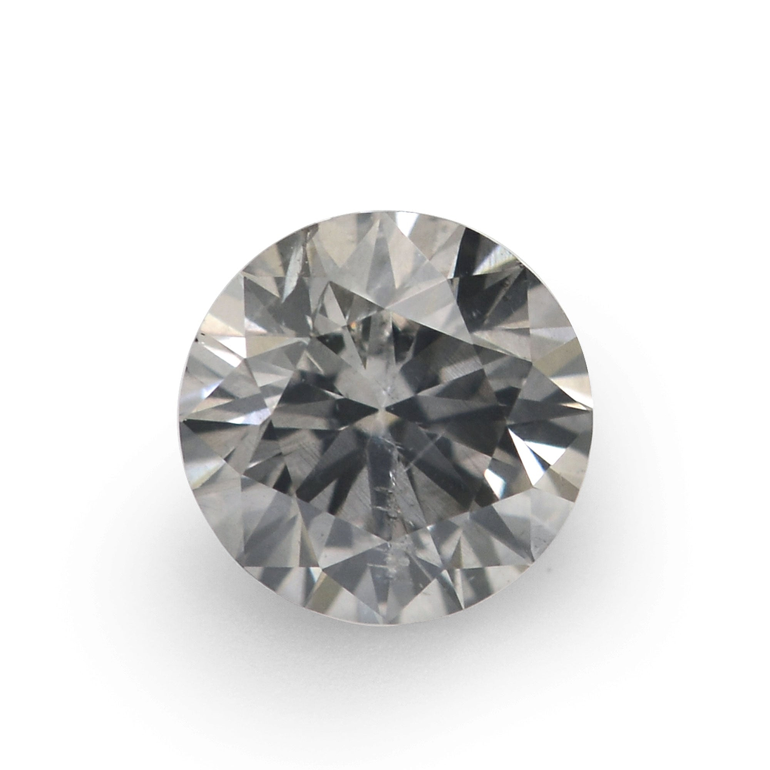 0.29 Carat Fancy Gray Round Brilliant Diamond I1 GIA