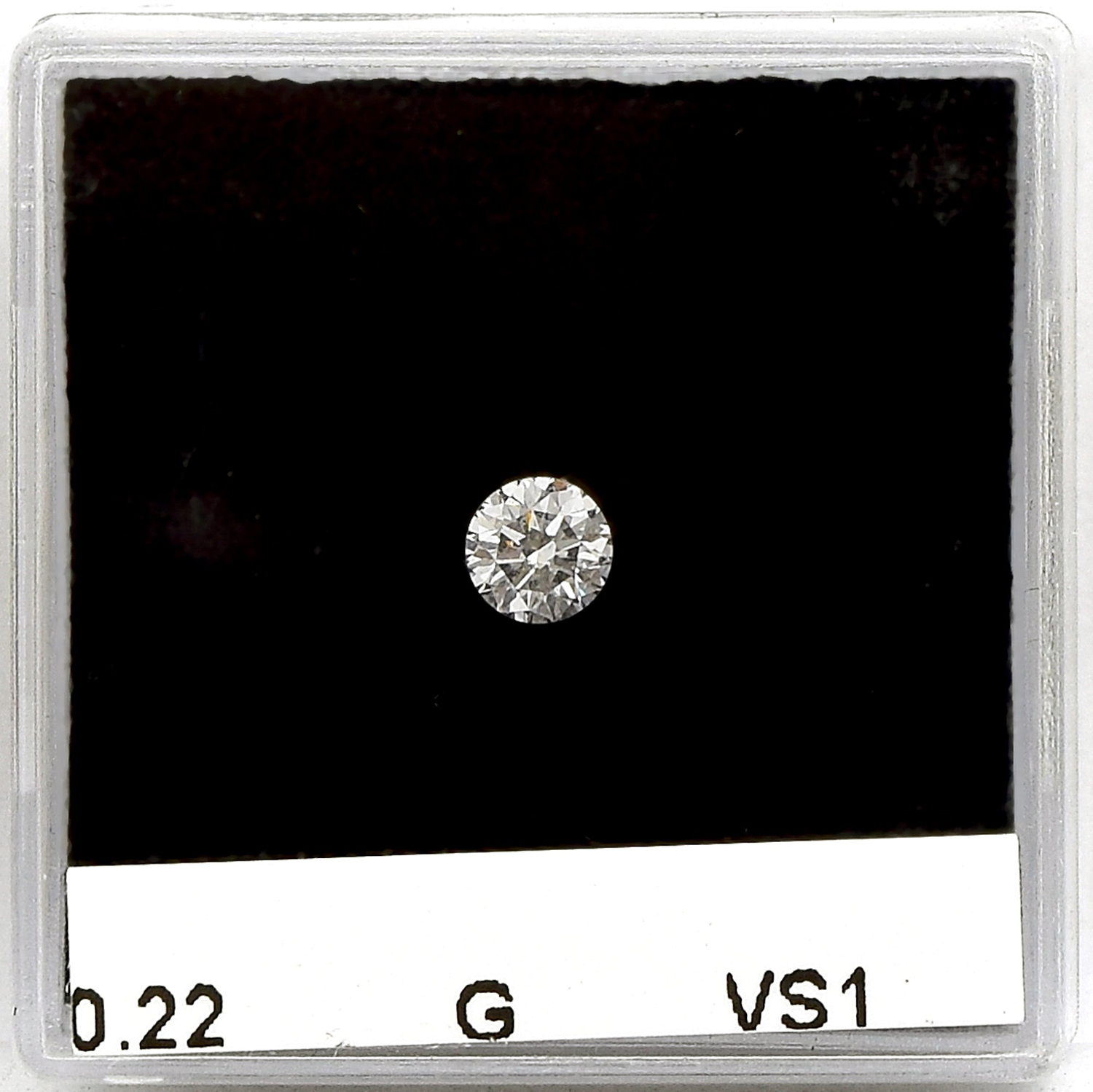 0.22 Carat G Round Brillant Diamond VS1 IGI