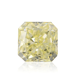 0.63 Carat Fancy Light Yellow Radiant Diamond VVS1 IGI