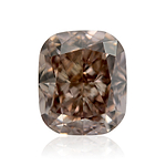 1.03 Carat Fancy Pinkish Brown Cushion Diamond VS2 GIA
