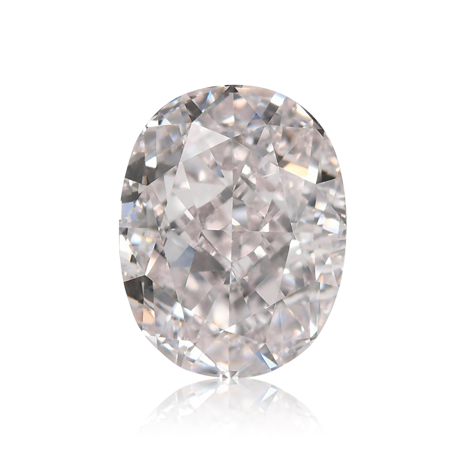 0.57 Carat Very Light Pink Oval Diamond IF GIA