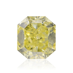 0.49 Carat Fancy Yellow Radiant Diamond VS2 GIA