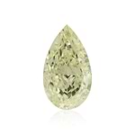 2.04 Carat Fancy Light Yellow Green Pear Diamond VS2 GIA