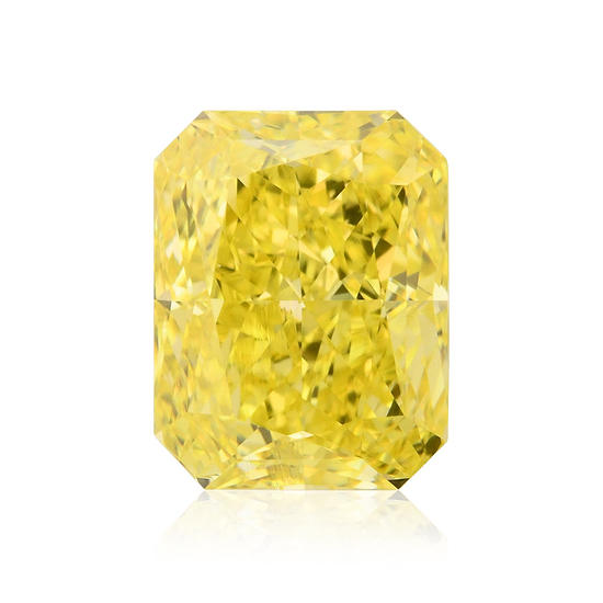 2.22 Carat Fancy Vivid Yellow Radiant Diamond VVS1 GIA