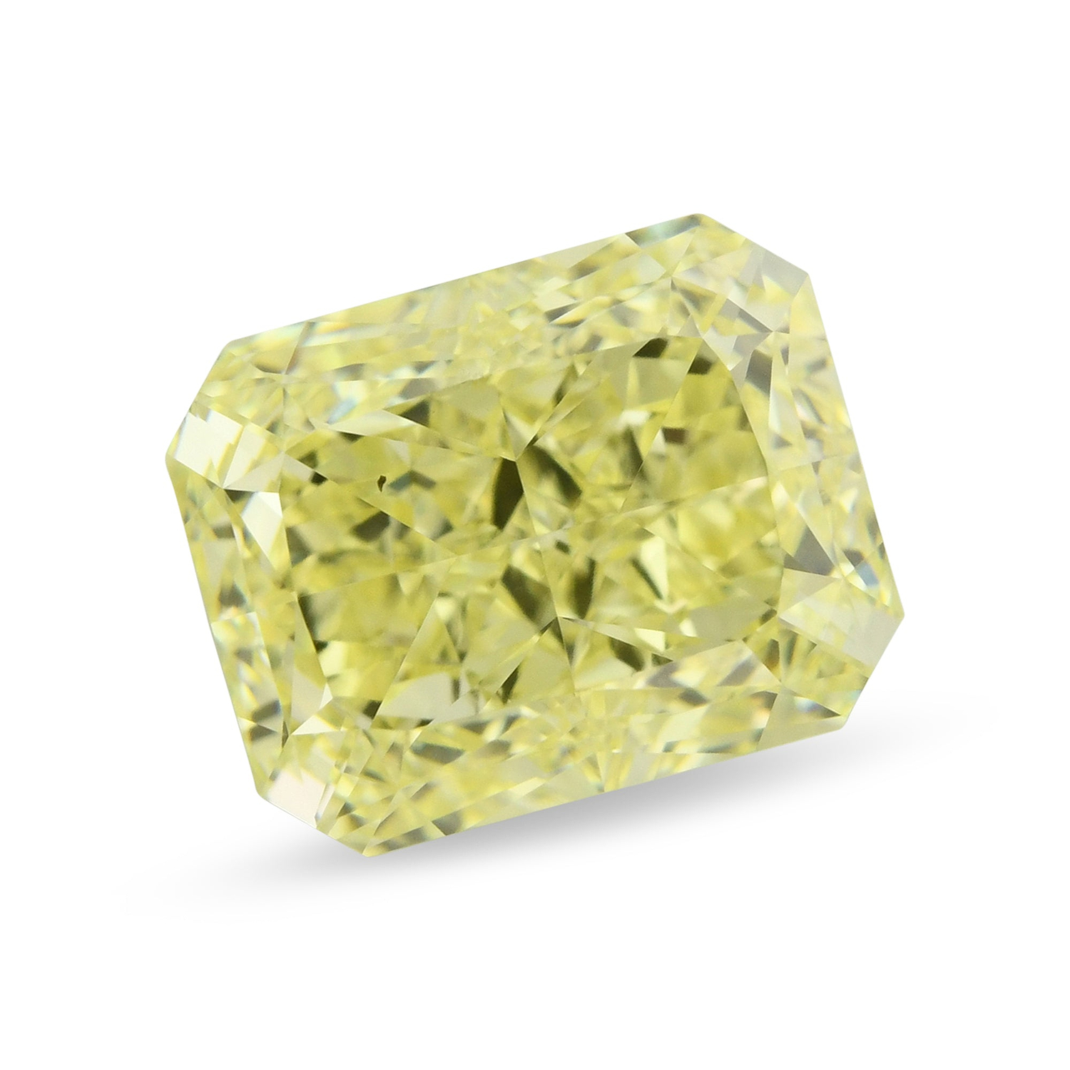 2.53 Carat Fancy Yellow Radiant Diamond VS2 GIA