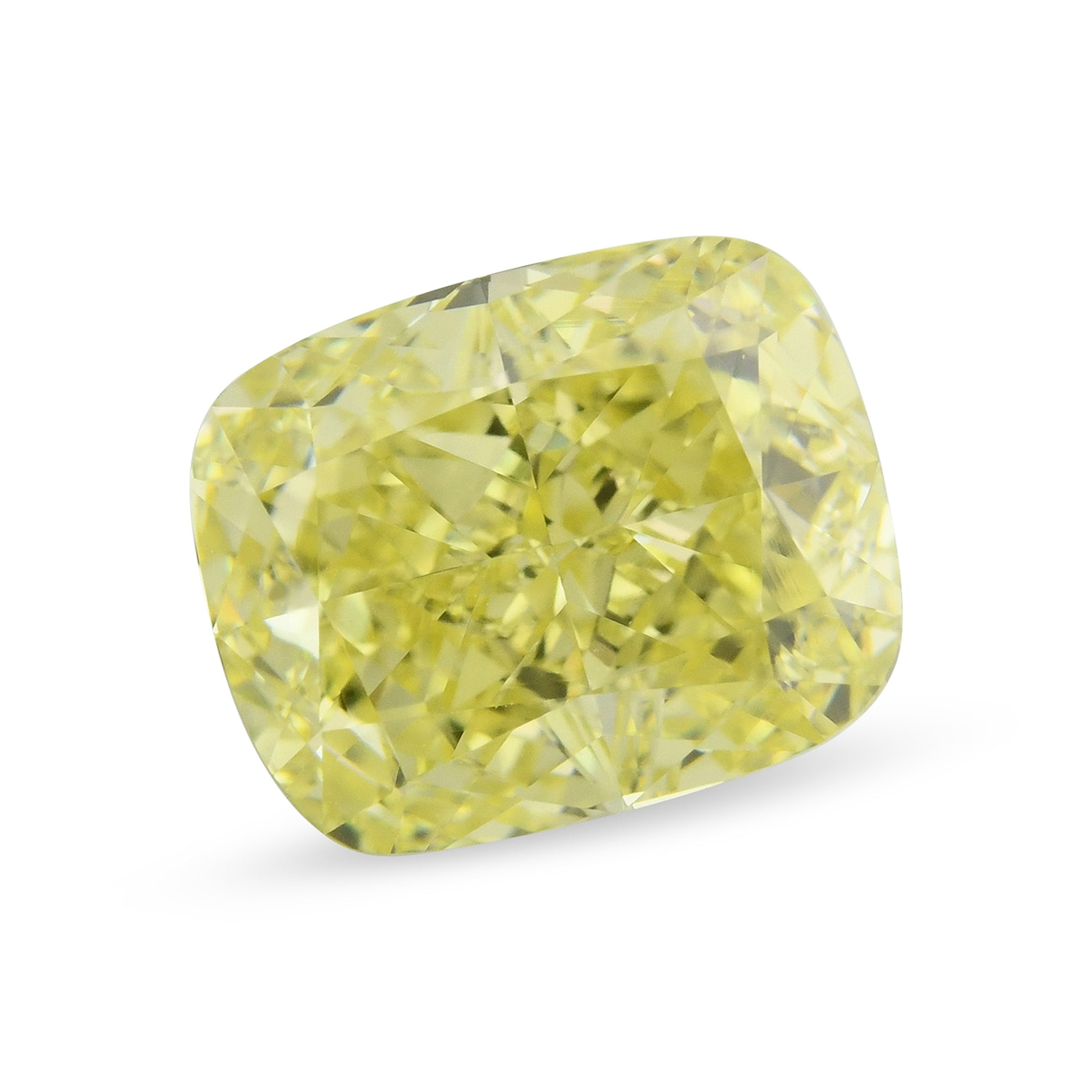 2.54 Carat Fancy Yellow Cushion Diamond VS1 GIA