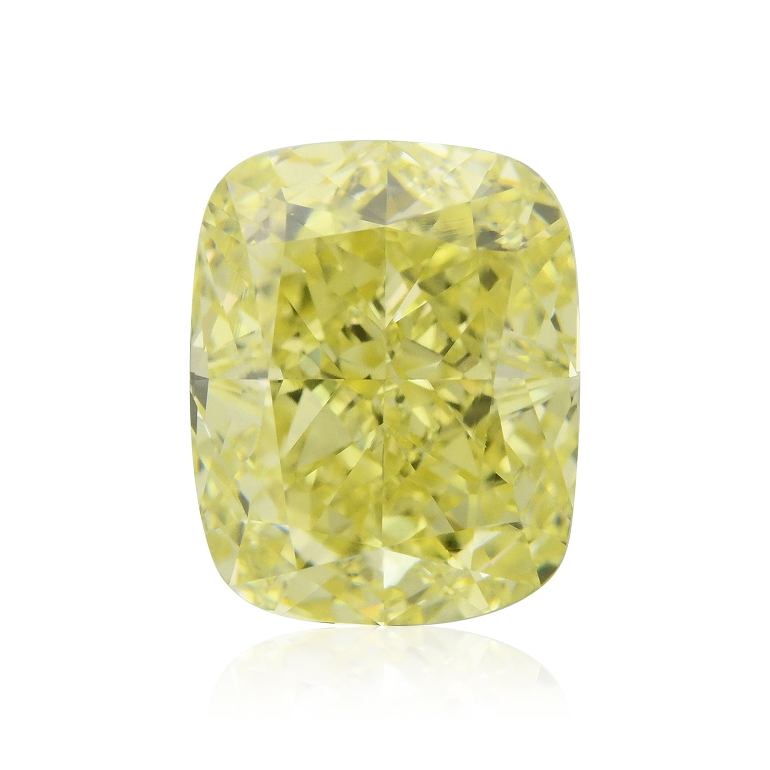 2.54 Carat Fancy Yellow Cushion Diamond VS1 GIA