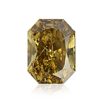 25.13 Carat Fancy Dark Brown Yellow Radiant Diamond (I1) GIA