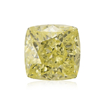 0.36 Carat Fancy Yellow Cushion Diamond VS2 GIA