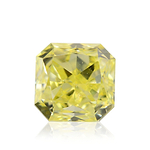 0.47 Carat Fancy Intense Yellow Radiant Diamond VVS2 IGI