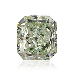 1.50 Carat Fancy Green Radiant Diamond SI1 GIA