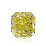0.81 Carat Fancy Yellow Radiant Diamond VS2 GIA