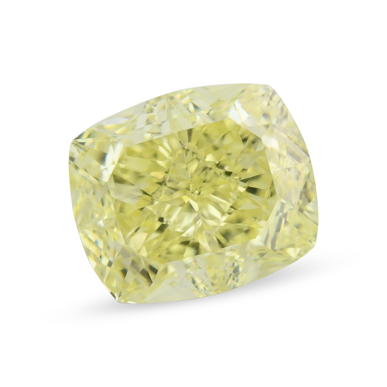 3.01 Carat Fancy Yellow Cushion Diamond VS2 GIA