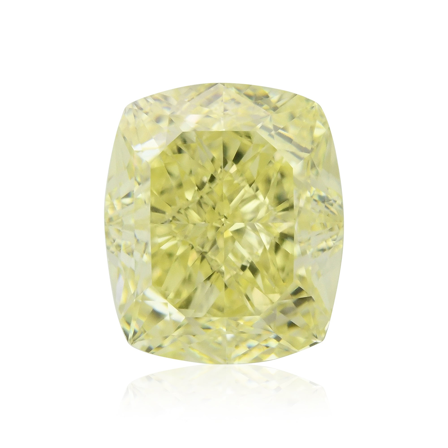 3.01 Carat Fancy Yellow Cushion Diamond VS2 GIA