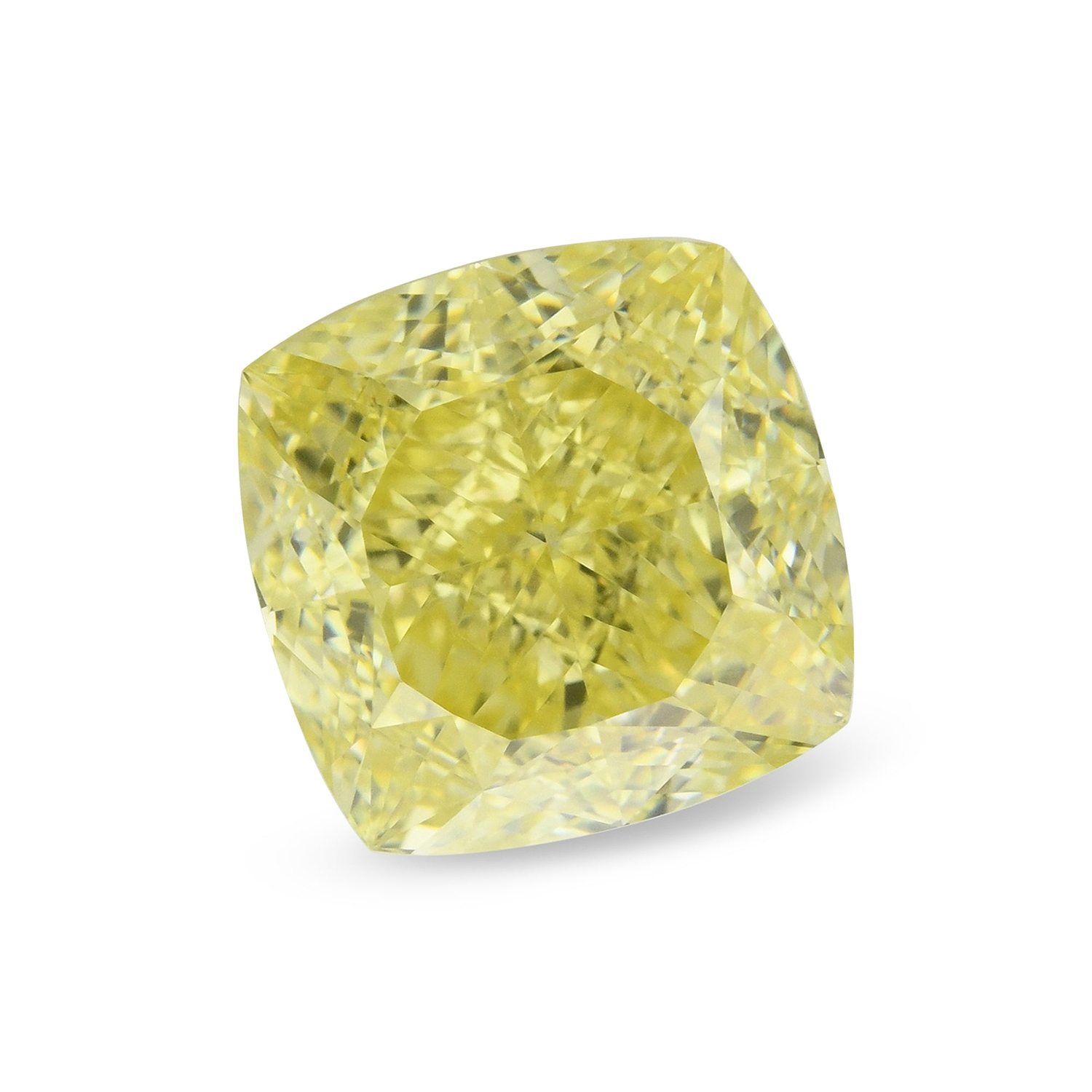 3.53 Carat Fancy Yellow Cushion Diamond VVS1 GIA