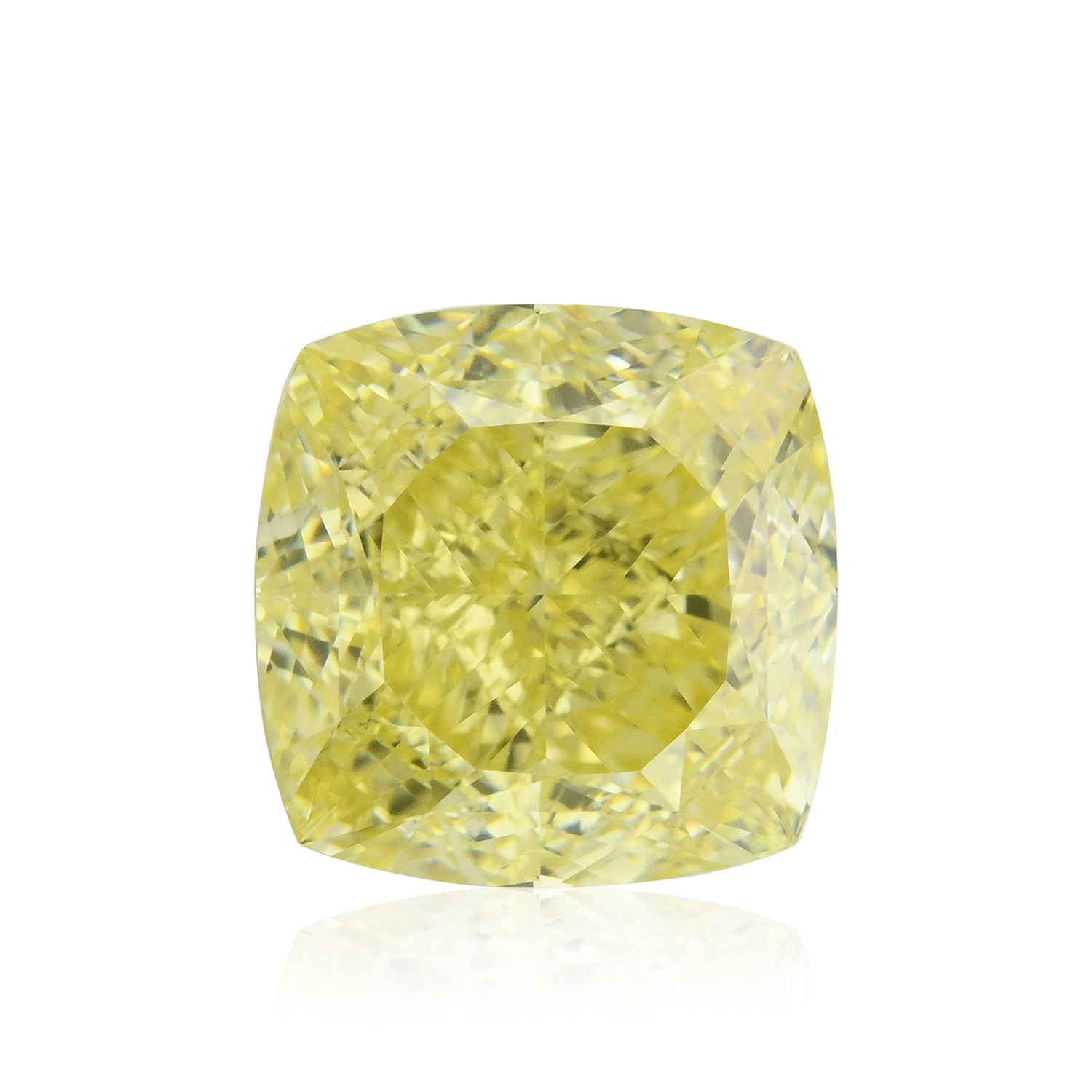 3.53 Carat Fancy Yellow Cushion Diamond VVS1 GIA