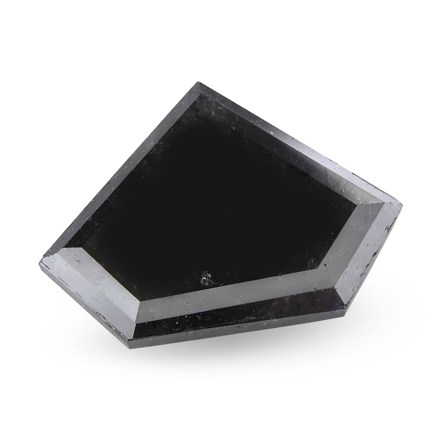 3.57 Carat Fancy Black Shield-Cut Diamond GIA