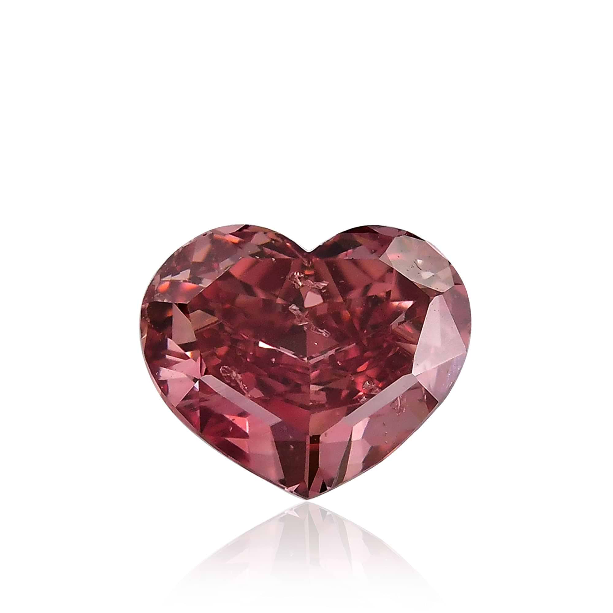fancy　deep　pink 0.18 Carat Fancy Deep Pink Round Brilliant Diamond (I1) GIA