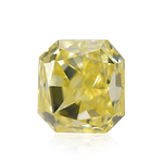 0.35 Carat Fancy Intense Yellow Radiant Diamond VS2 IGI