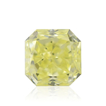0.37 Carat Fancy Light Yellow Radiant Diamond VS2 IGI