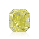 0.41 Carat Fancy Yellow Radiant Diamond VS2 IGI