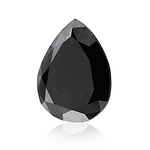 5.78 Carat Fancy Black Pear Diamond  GIA