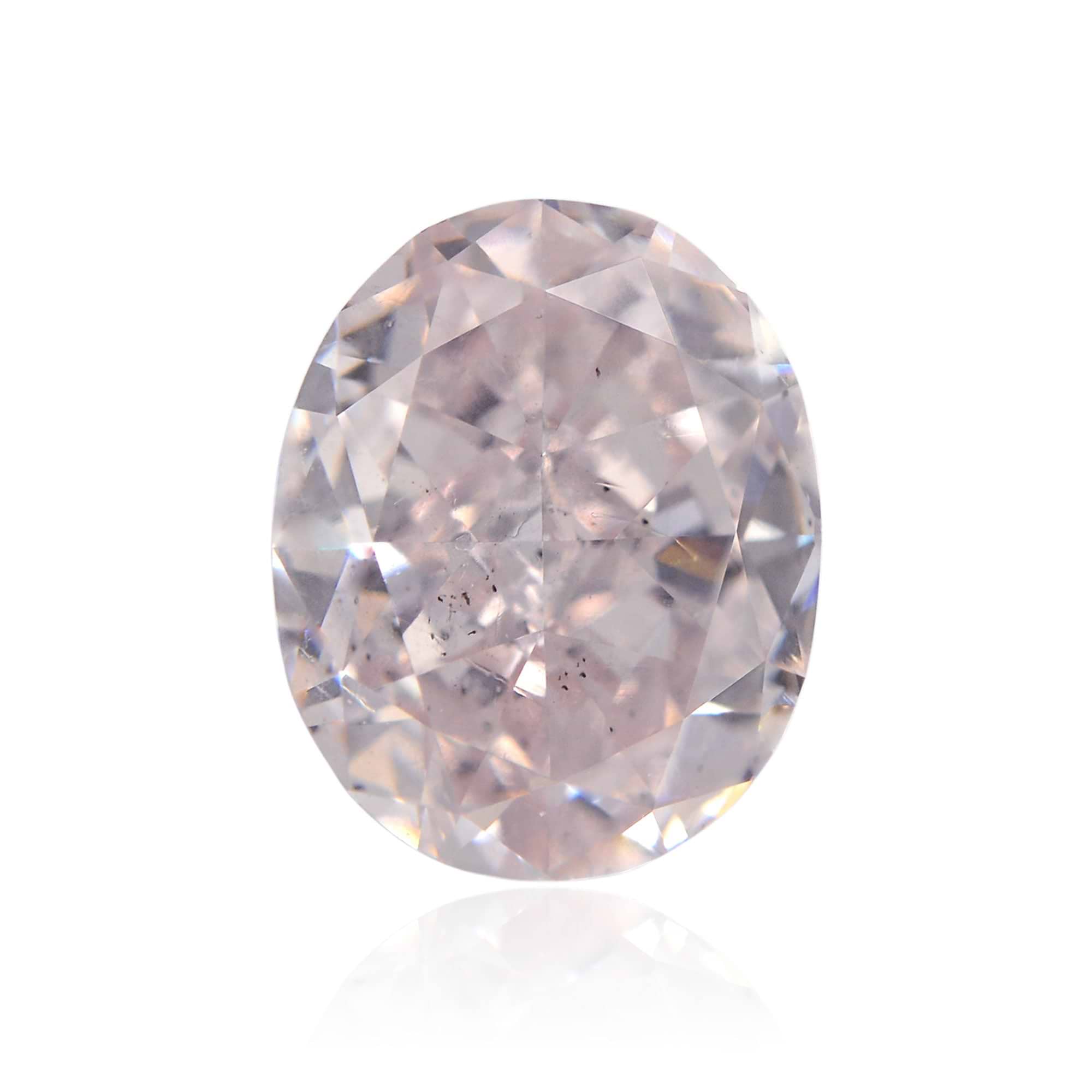 1.58 Carat Fancy Purple Pink Oval Diamond SI2 GIA | LEIBISH