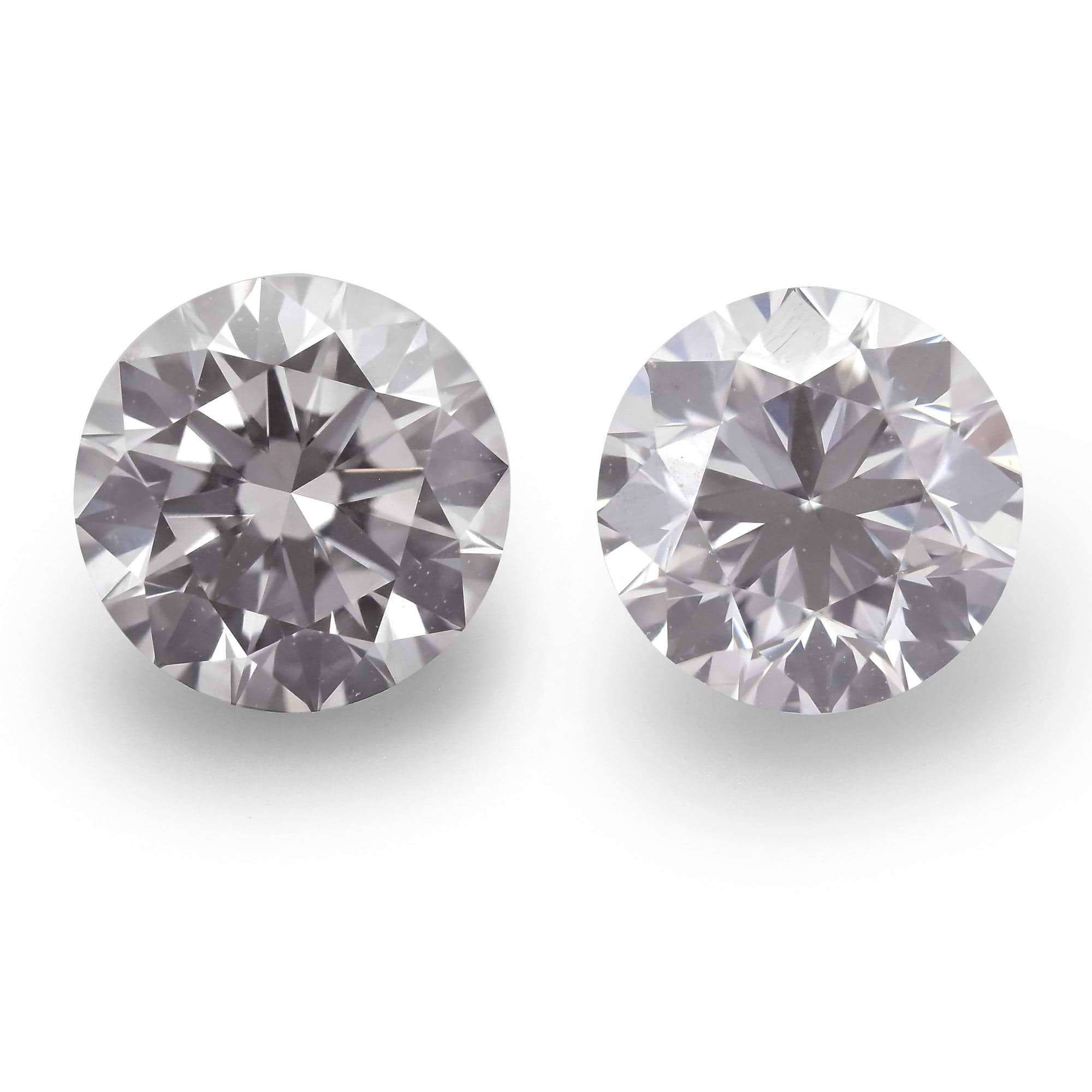 1.21 Carat Faint Pink Round Brilliant Diamonds VS2 | LEIBISH