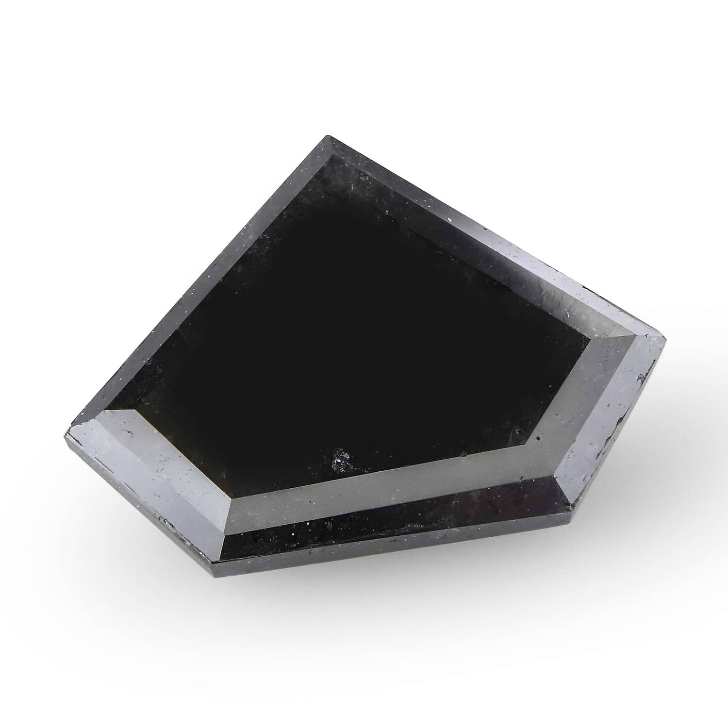 3.57 Carat Fancy Black Shield-Cut Diamond GIA