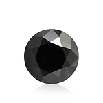 2.30 Carat Fancy Black Round Brillant Diamond  GIA