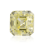 1.00 Carat Fancy Light Yellow Asscher Diamond VS2 GIA