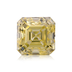 0.59 Carat Fancy Yellow Asscher Diamond VS2 GIA