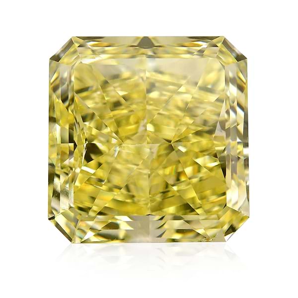 11.38 Carat Fancy Yellow Radiant Diamond VS2 GIA