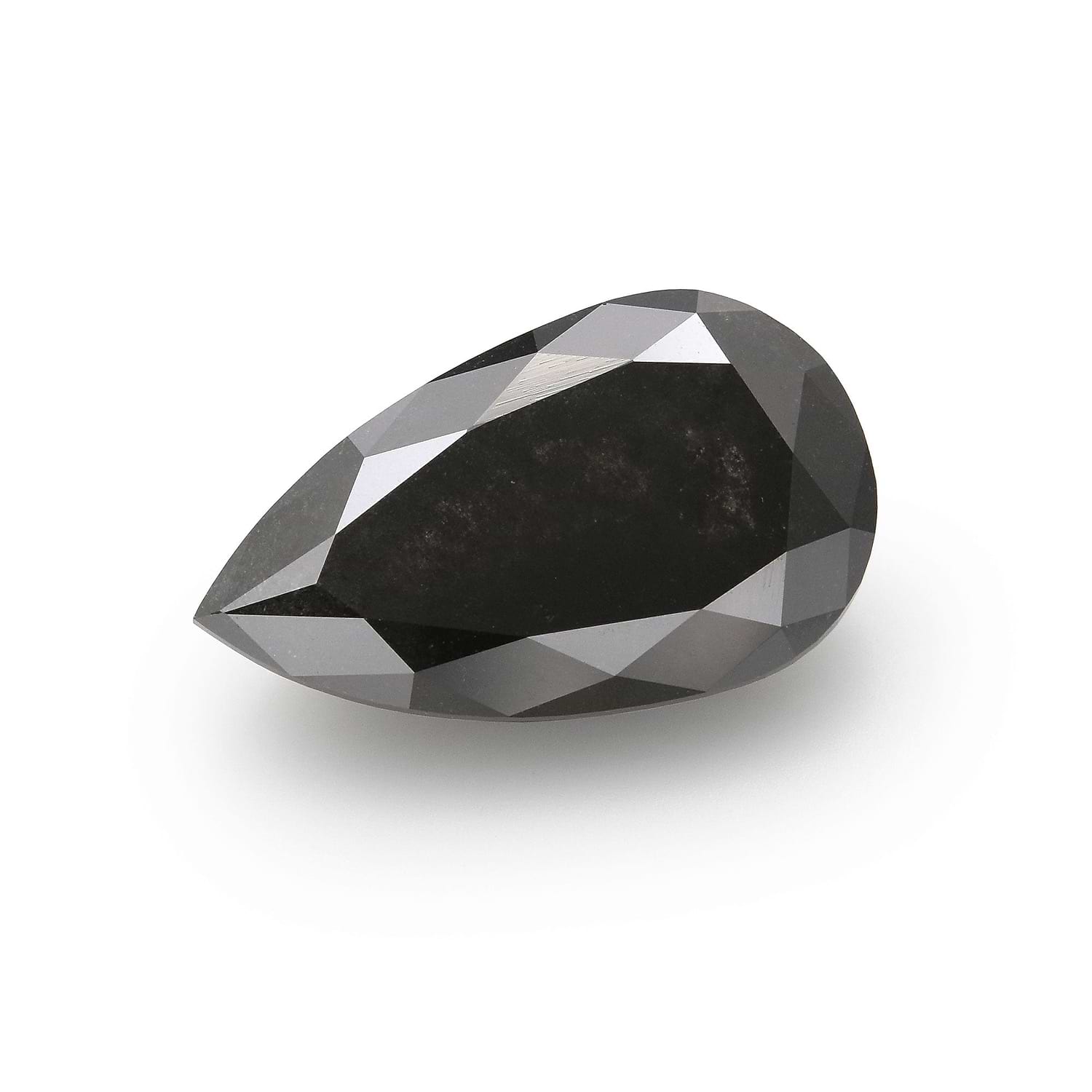 5.31 Carat Fancy Black Pear Diamond GIA